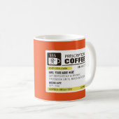 Funny Prescription Coffee Mok met Monogram (Voorkant rechts)