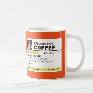 Funny Prescription Coffee Mok met Monogram