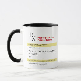 Funny Prescription Coffee Mok - Verpleegkundigen, 