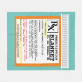 Funny Prescription Get Well Fleece Blanket Deken (Voorkant (Horizontaal))