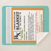 Funny Prescription Get Well Sherpa Blanket Deken (Voorkant (horizontaal))