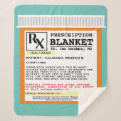 Funny Prescription Get Well Sherpa Blanket Sherpa Deken (Voorkant)