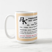 Funny Prescription Hot Chocolate Koffiemok (Links)