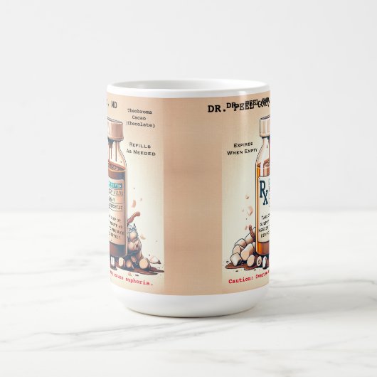 Funny Prescription Hot Chocolate Koffiemok (Center)