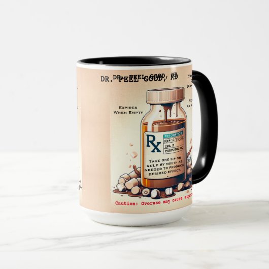 Funny Prescription Hot Chocolate Mok (Voorkant rechts)