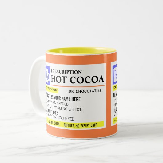 Funny Prescription Hot Cocoa Mok (Voorkant links)