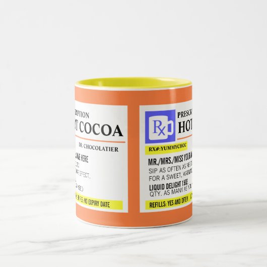 Funny Prescription Hot Cocoa Mok (Center)