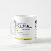 Funny Prescription Hot Tea Koffiemok (Voorkant links)