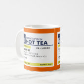 Funny Prescription Hot Tea Koffiemok (Voorkant links)