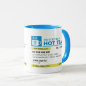 Funny Prescription Hot Tea - Light Blue Mok (Voorkant rechts)
