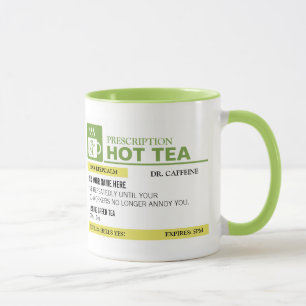Funny Prescription Hot Tea - Lime Green Mok