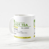 Funny Prescription Hot Tea - Lime Green Mok (Voorkant links)