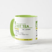 Funny Prescription Hot Tea - Lime Green Mok (Voorkant links)