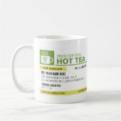 Funny Prescription Hot Tea - Lime Green Mok (Links)
