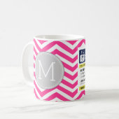 Funny Prescription Hot Tea met aangepast monogram Koffiemok (Voorkant links)