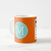 Funny Prescription Hot Tea met aangepast monogram Koffiemok (Voorkant links)