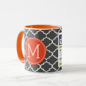 Funny Prescription Hot Tea met aangepast monogram Mok (Voorkant links)