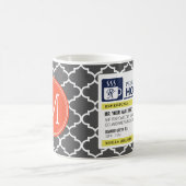 Funny Prescription Hot Tea met aangepast monogram Mok (Center)