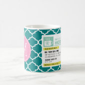 Funny Prescription Hot Tea met Custom Monogram Koffiemok (Center)