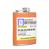 Funny Prescription Label Beverage Flask Heupfles (Rechts)