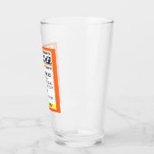 Funny Prescription Label Pint Glass Glas (Links)