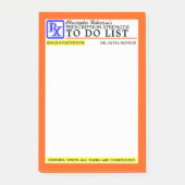 Funny Prescription Label Post-it® Notes (Voorkant)