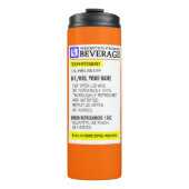 Funny Prescription Label Thermosbeker (Voorkant)