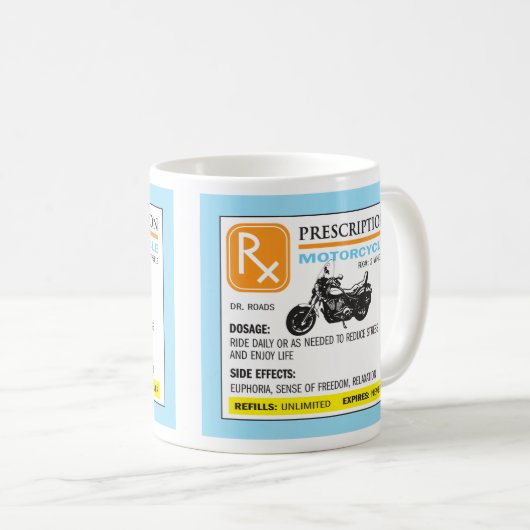 Funny Prescription Motorcycle Mok (Voorkant rechts)