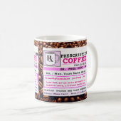 Funny Prescription RX Coffee Mok (Voorkant rechts)