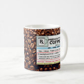 Funny Prescription RX Coffee  Mok (Voorkant rechts)