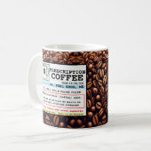 Funny Prescription RX Coffee  Mok (Voorkant links)