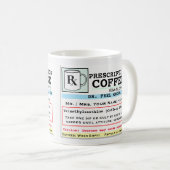 Funny Prescription RX Coffee Mok (Voorkant rechts)
