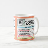 Funny Prescription RX Coffee Mok (Voorkant rechts)