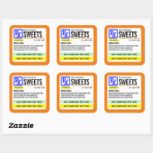 Funny Prescription Sterketiket Vierkante Sticker (Vel)