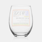 Funny Prescription Sterketiket Wijnglas Zonder Voet (Achterkant)