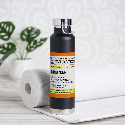 Funny Prescription Sterkte Waterfles (Yoga)