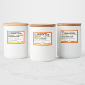 Funny Prescription Strength Food Label Voedselcontainer Etiket (Flessen)