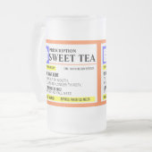 Funny Prescription Sweet Tea Frosted Mok (Voorkant links)
