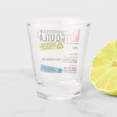 Funny Prescription Tequila Shot glass Shot Glas (Achterkant)