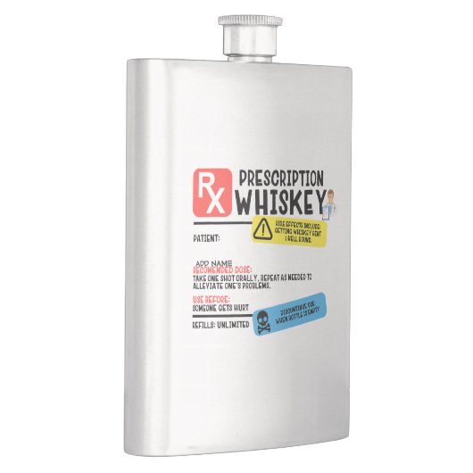 Funny Prescription Whiskey Flacon (Rechts)