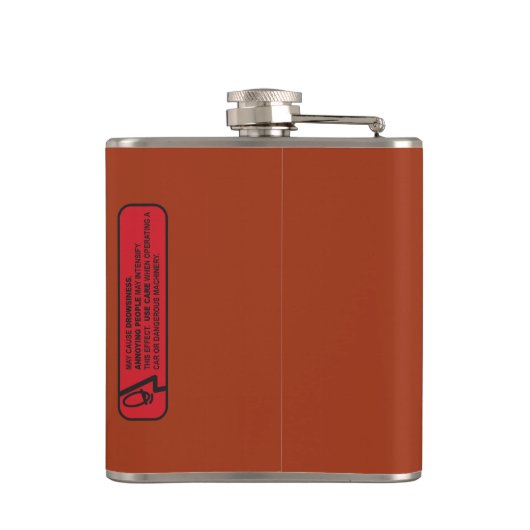 Funny Prescription Whiskey Heupfles (Achterkant)