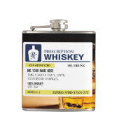 Funny Prescription Whiskey Heupfles (Voorkant)