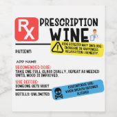Funny Prescription Wijn Etiket (Enkel label)