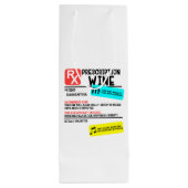 Funny Prescription Wine Warning Label Persoonlijk Wijn Cadeautas (Achterkant)