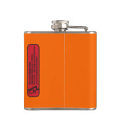 Funny Prescription Wodka Heupfles (Achterkant)