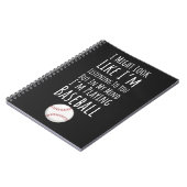 Funny Presents For Baseball Players Team Fan Lover Notitieboek (Linkerzijde)