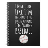 Funny Presents For Baseball Players Team Fan Lover Notitieboek (Voorkant)