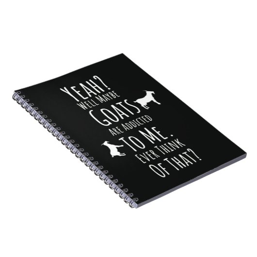 Funny Presents For Goat Lovers Farm Animals Humor Notitieboek (Rechterzijde)
