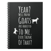 Funny Presents For Goat Lovers Farm Animals Humor Notitieboek (Voorkant)