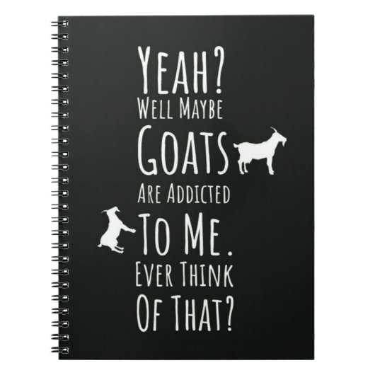 Funny Presents For Goat Lovers Farm Animals Humor Notitieboek (Voorkant)